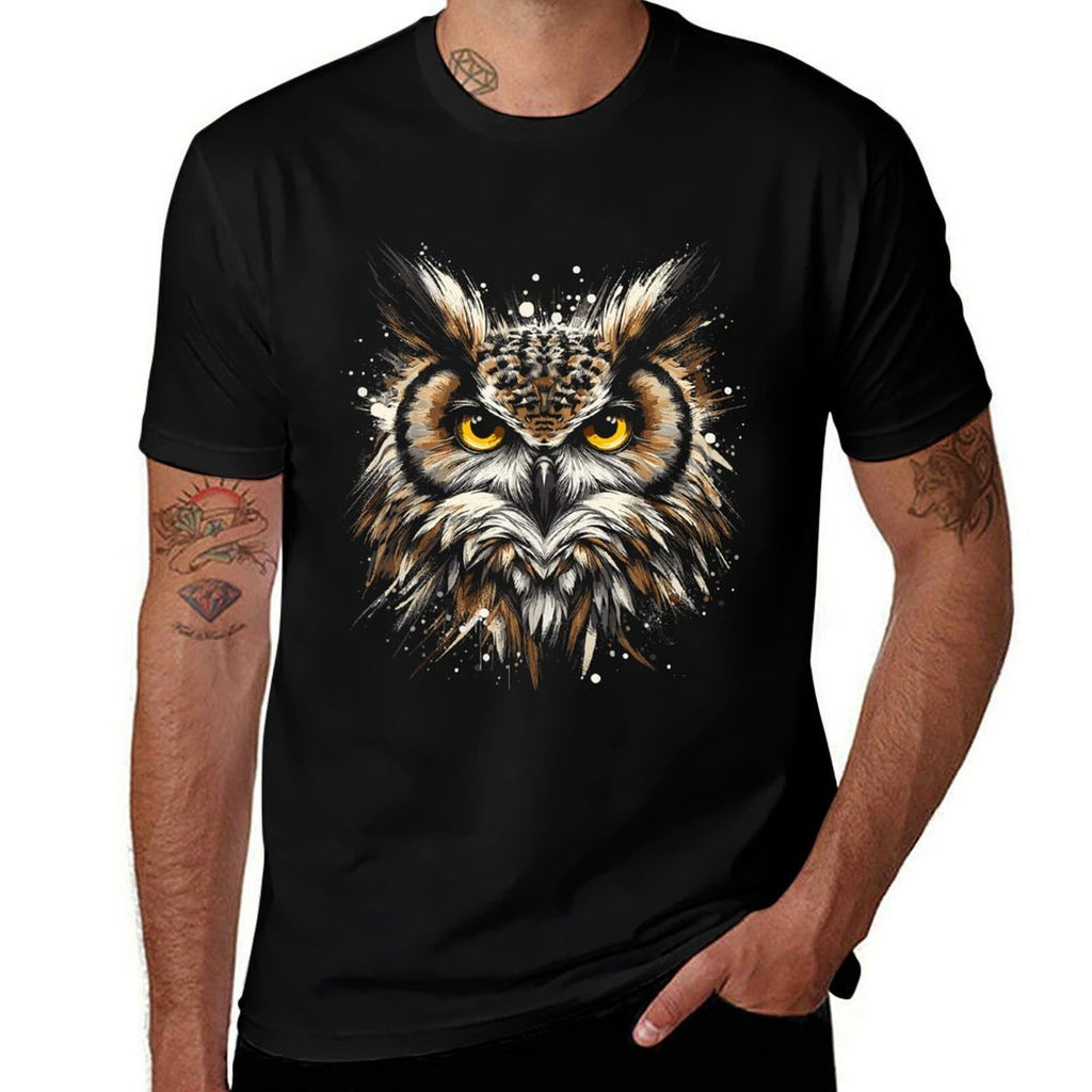 Great Horned Owl Lover  Stretchy T-Shirt