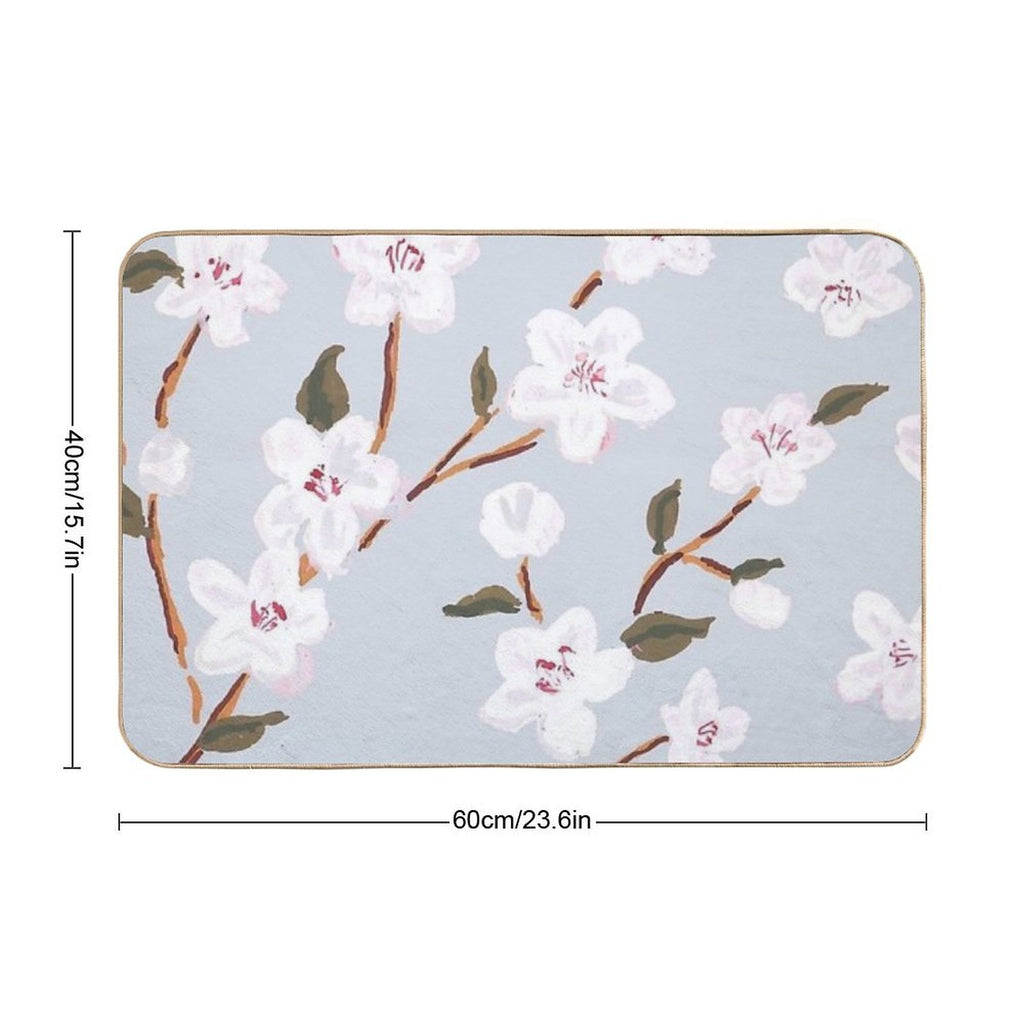 Floral Pattern  Anti-Trip Bath Mat