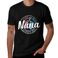 Womens Gender Reveal Nana Grandma To Be Gifts Pink Blue Baby Shower  Polyester Blend T-Shirt