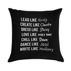 The Baby Sitters Club - Kristy, Claudia, Stacey, Mary Anne, Dawn, Jessi, Mallory Soft Warmth Comfort Throw Pillow