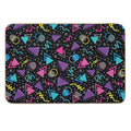 Neon Retro 90S Sprinkle Pattern Durable Bath Mat