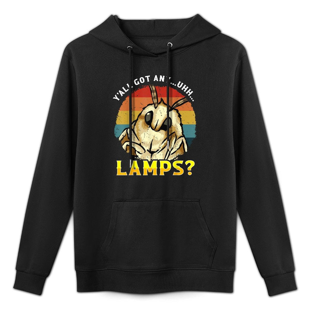 Moth Lamp Yall Got Any.. Uhh... Lamps Moth Saying Meme Shape Retention Hoodie