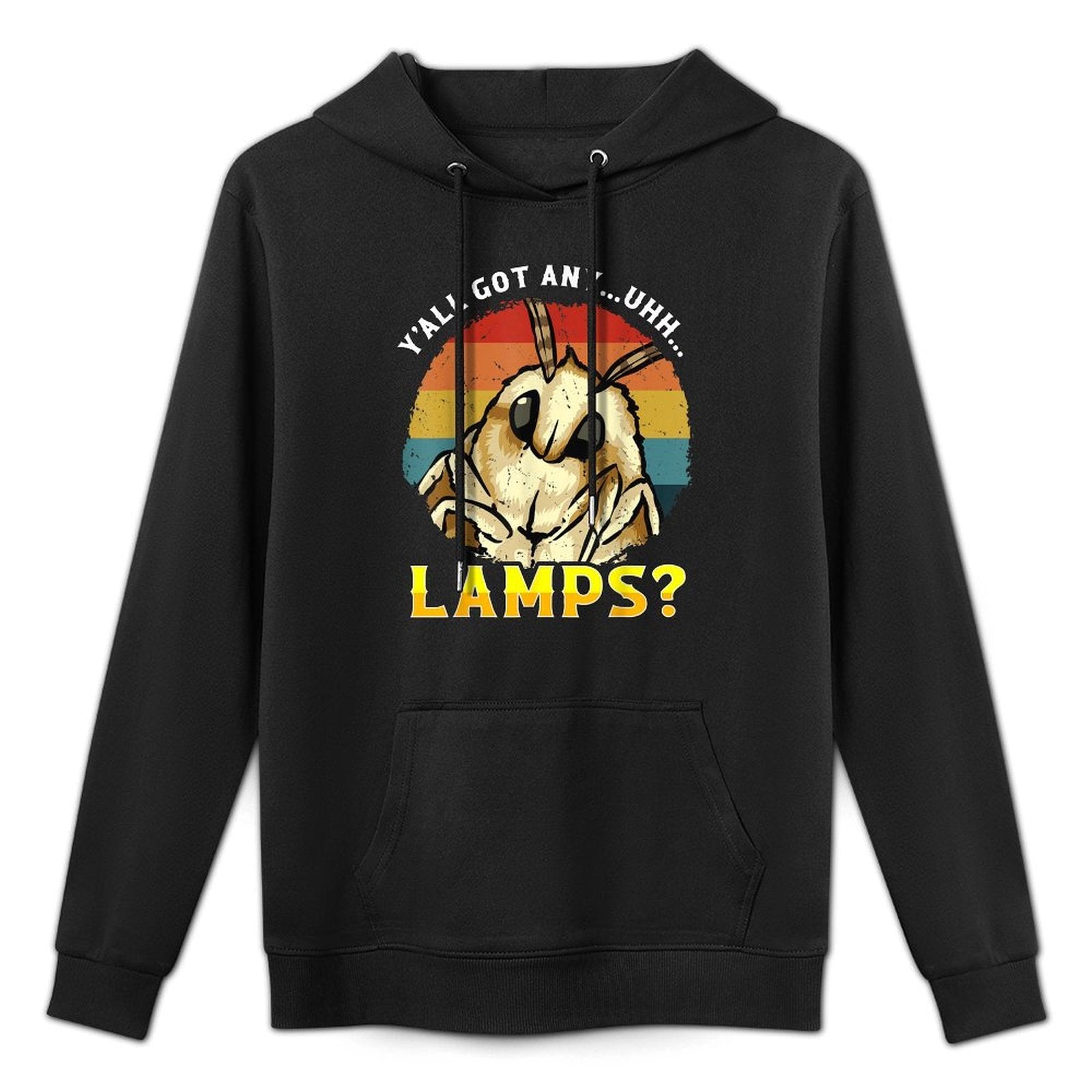 Moth Lamp Yall Got Any.. Uhh... Lamps Moth Saying Meme Shape Retention Hoodie