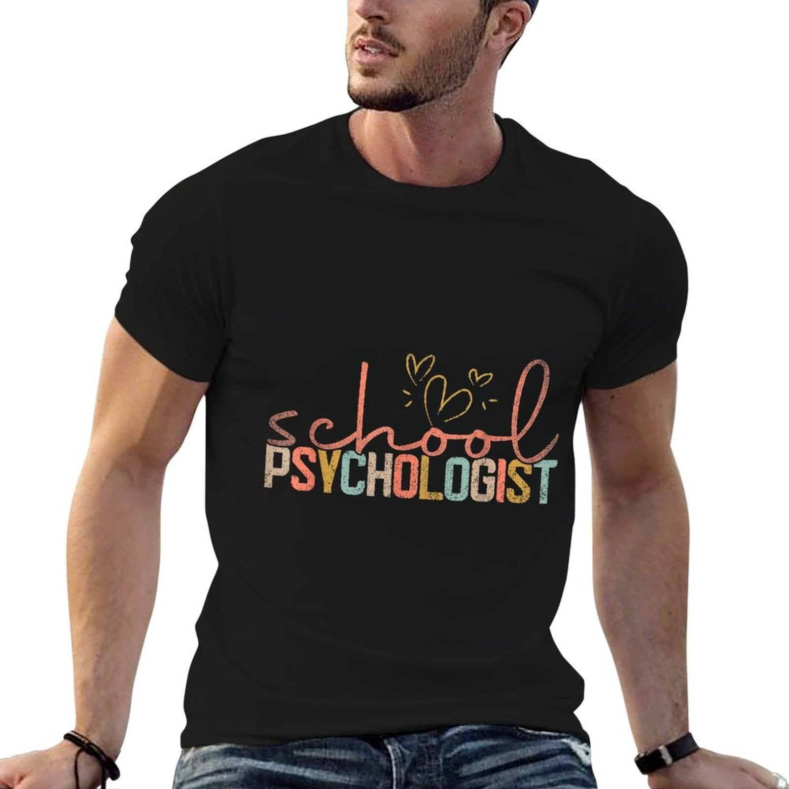 Funny School Psychologist Psychology Teacher Appreciation  Vintage-inspired T-Shirt