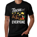 Tacos for Everyone Christmas Taco Funny Xmas Santa Family  Tagless Design T-Shirt