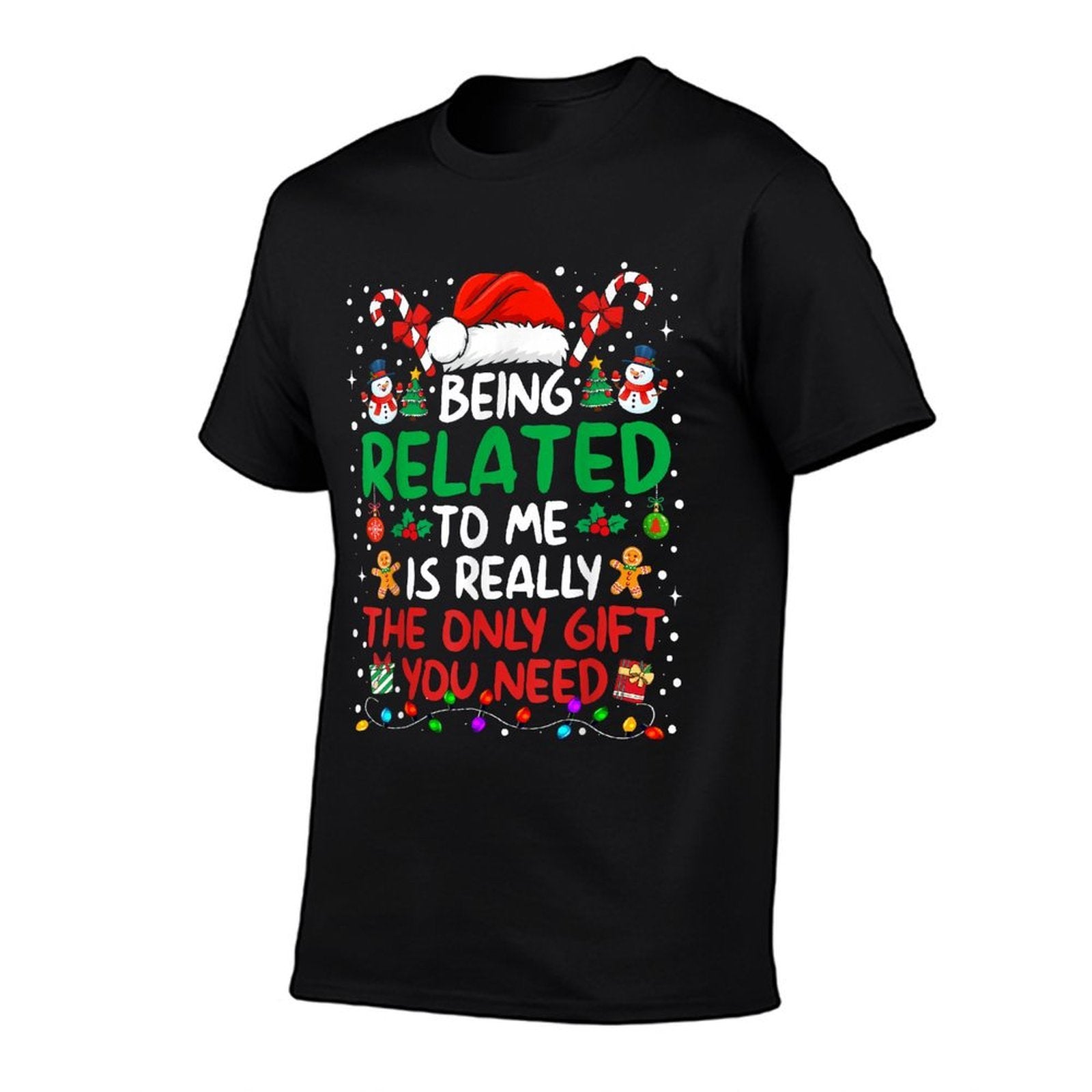 Being Related to Me Funny Christmas Family Xmas Pajamas  Breathable T-Shirt