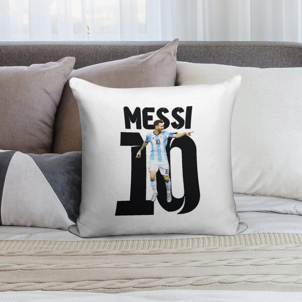 Messi 10 Soft Bedroom Essential Throw Pillow