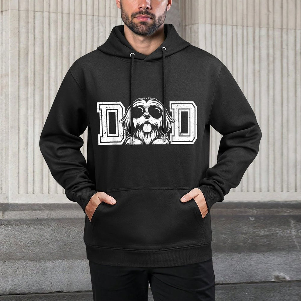 Shih Tzu Dog Owner For Men Shih Tzu Dad Fathers Day Unisex Design Hoodie