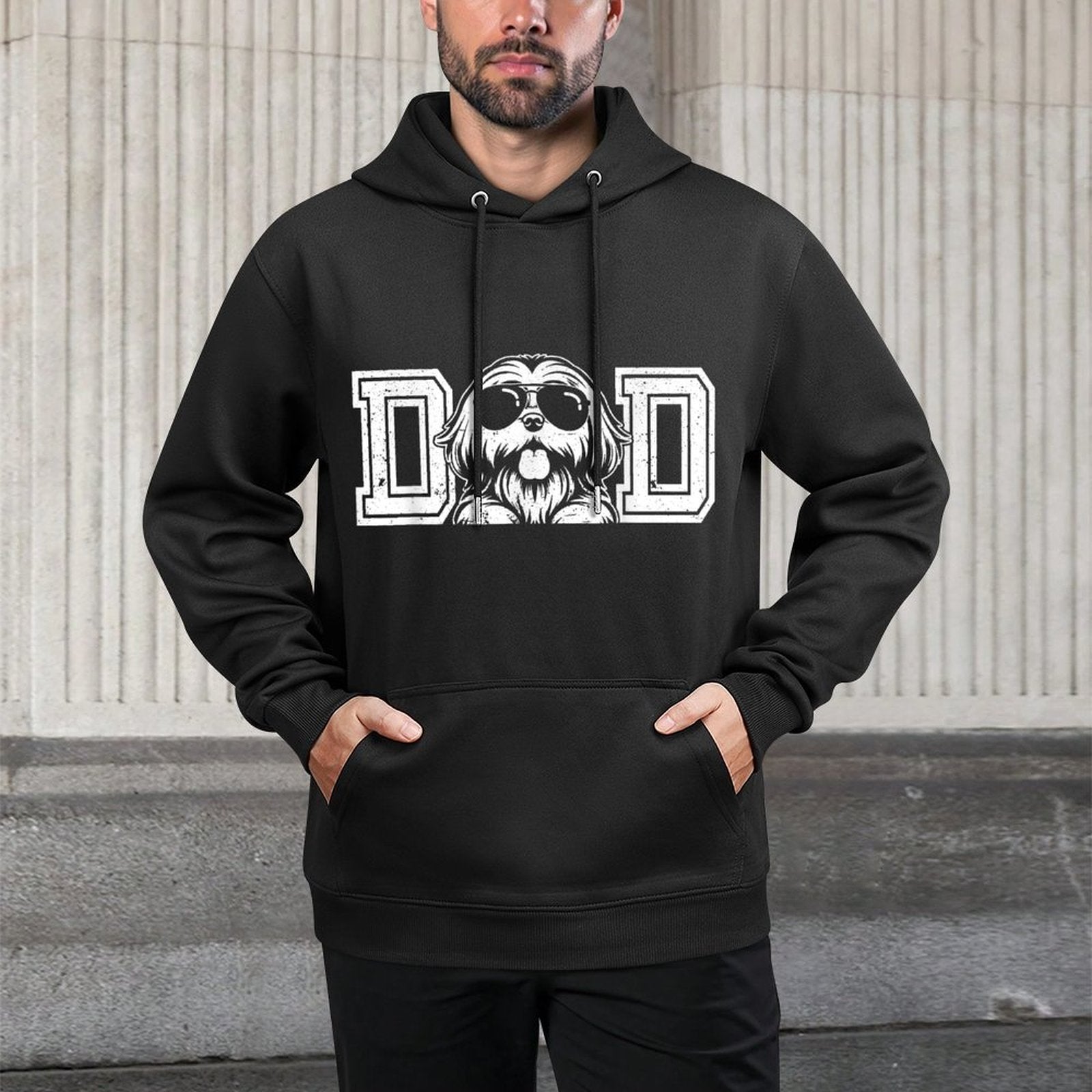 Shih Tzu Dog Owner For Men Shih Tzu Dad Fathers Day Unisex Design Hoodie