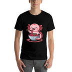 Funny Axolotl Noodle Gifts Anime Kawaii Axolotl Eating Ramen  Tagless Design T-Shirt