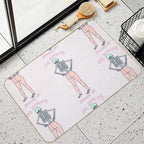 Backwards Pants  Repositionable Bath Mat