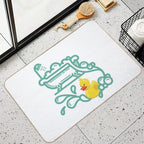 CUTE RUBBER DUCK SPLISH SPLASH BATH TIME  Slip-Resistant Bath Mat