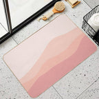 Aesthetic Soft Red Mountains  Multi-Purpose Bath Mat