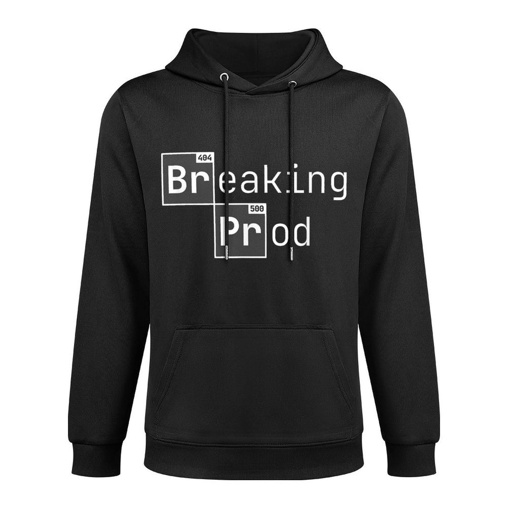 Breaking Prod Funny Dev Coder Meme 404 500 Error Code Pilling-Resistant Hoodie