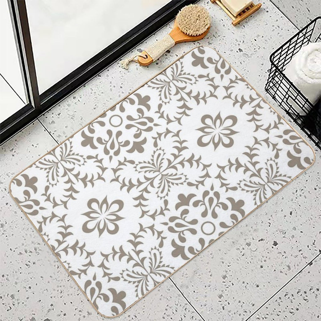 Vintage Marrakesh Mosaic, Moroccan Tiles  Odorless Bath Mat