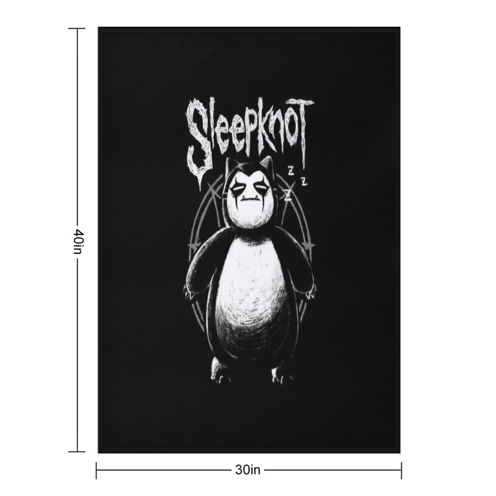 Funny Creature Video Game - Slipknot Metal Music Travel-friendly Throw Blanket