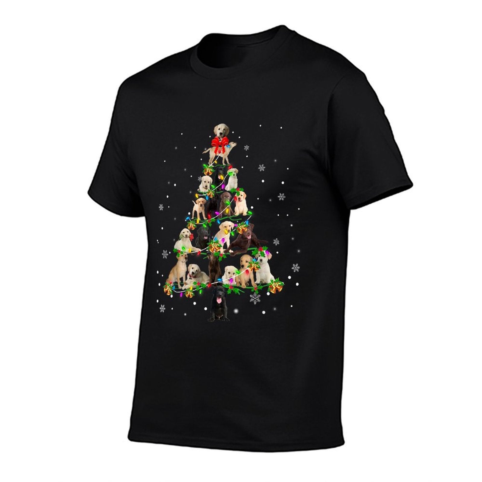 Labrador Retriever Christmas Tree X-Mas Gift Comfortable T-Shirt