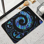 New Zealand Māori Paua Tattoo Koru Design  Versatile Bath Mat