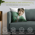 Zac Efron Selfie Soft Gift Ready Throw Pillow