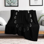 Moon Phases 2 Machine-washable Throw Blanket