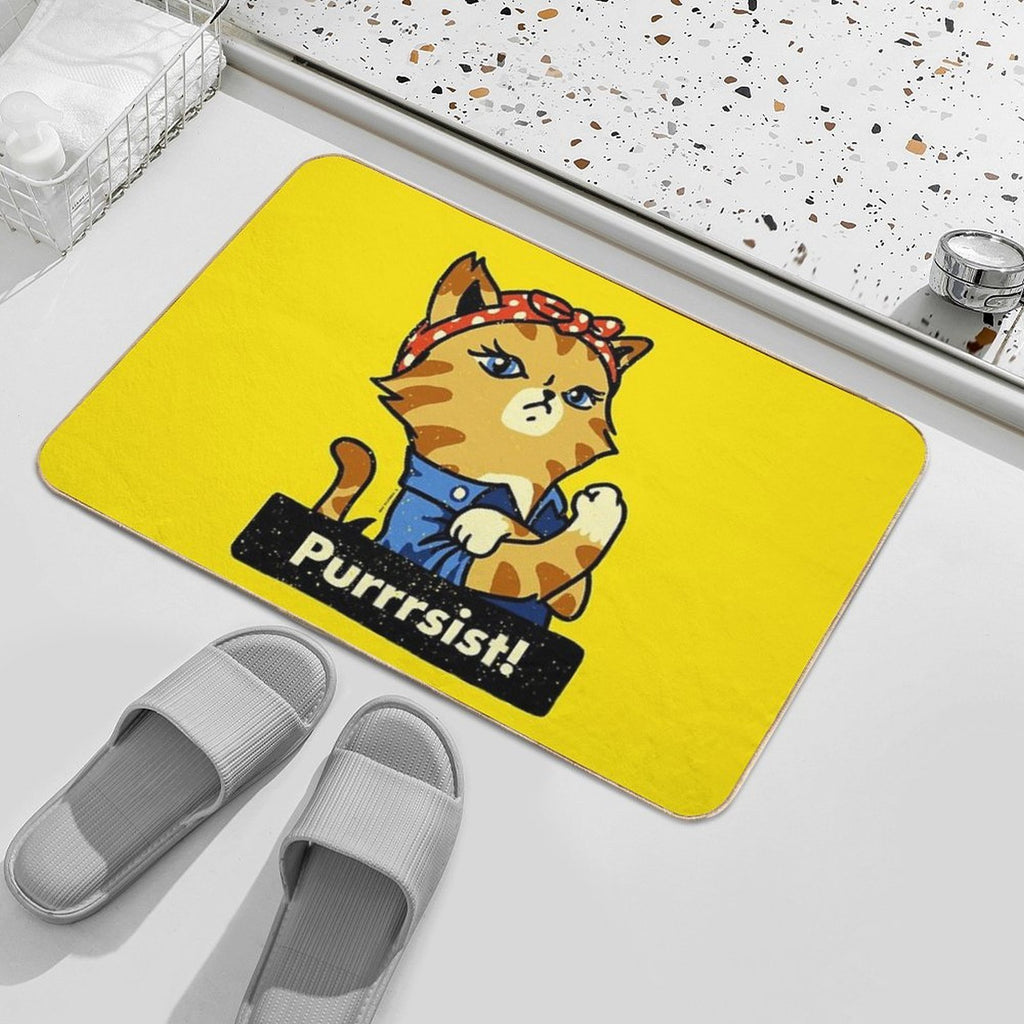Purrsist! (version 3)  Versatile Bath Mat