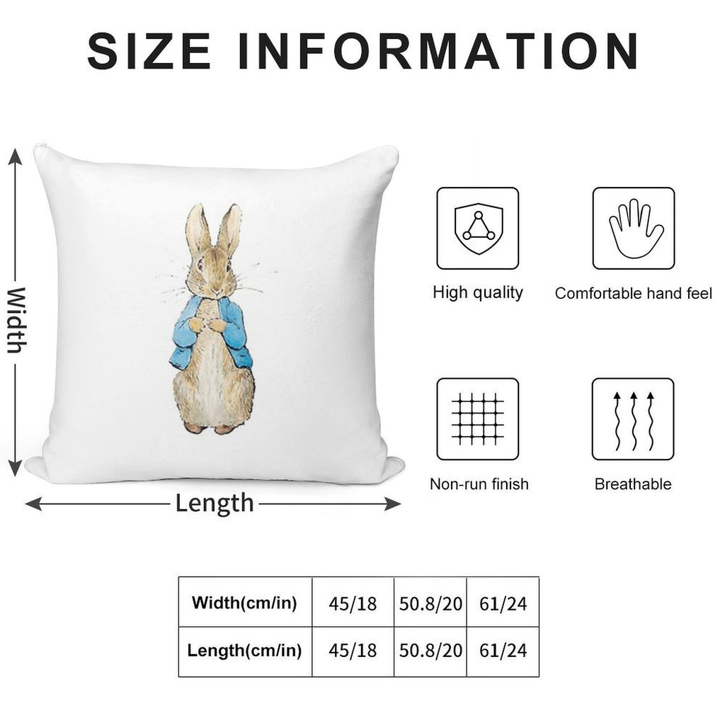 Peter Rabbit Soft Home Decor Throw Pillow