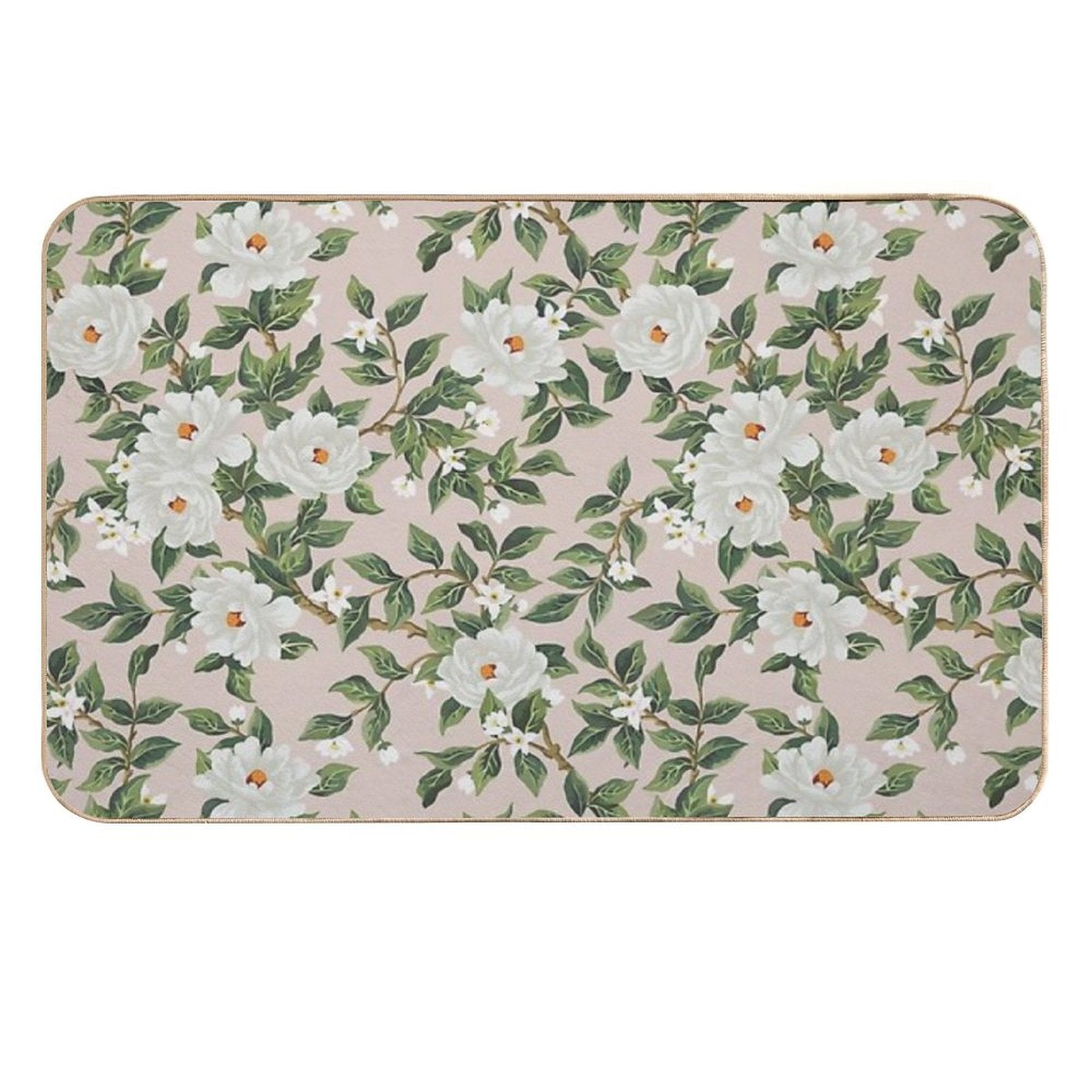 Cottage Floral - Blossom Pink  Toxin-Free Bath Mat