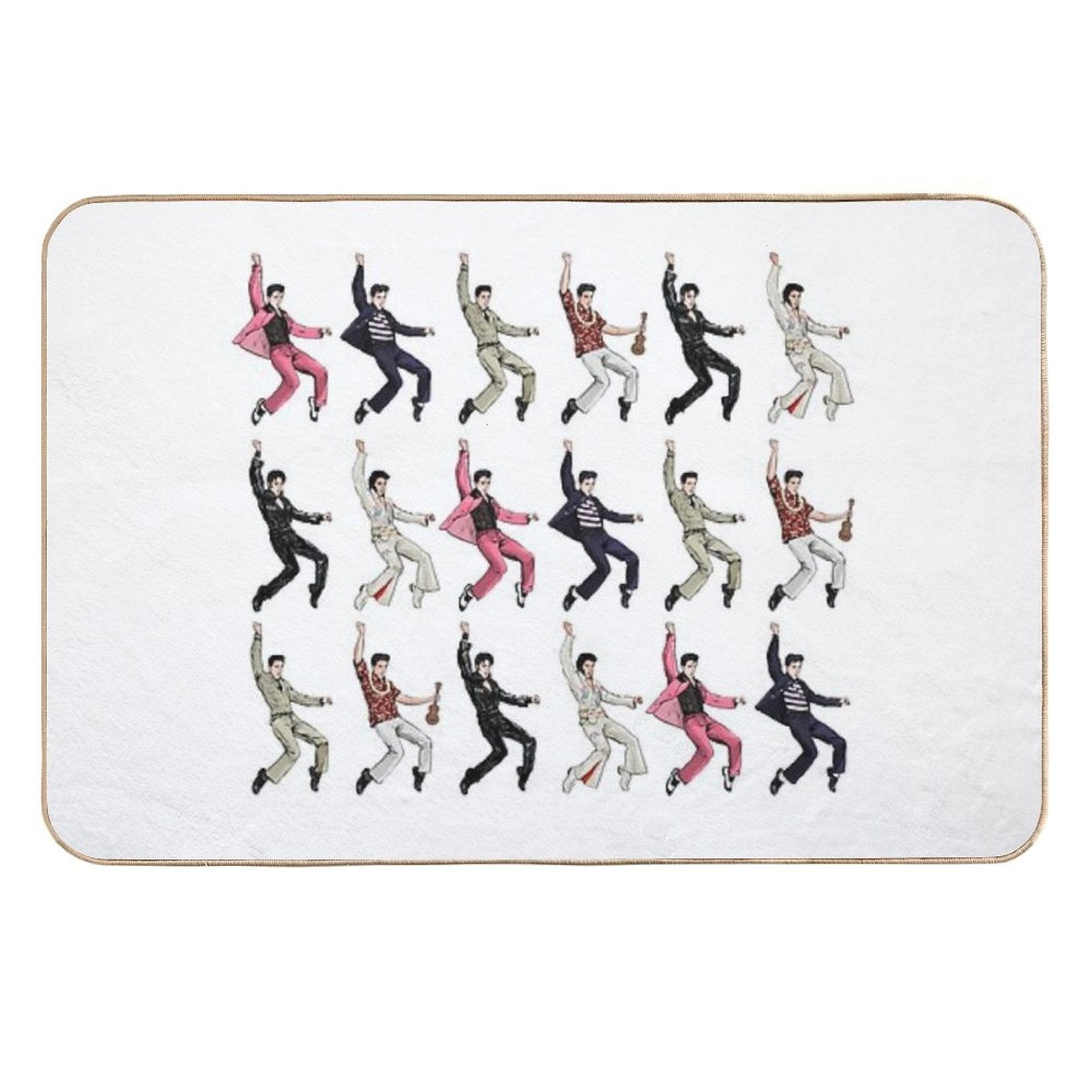 EP Jailhouse Rock Pattern  Toxin-Free Bath Mat