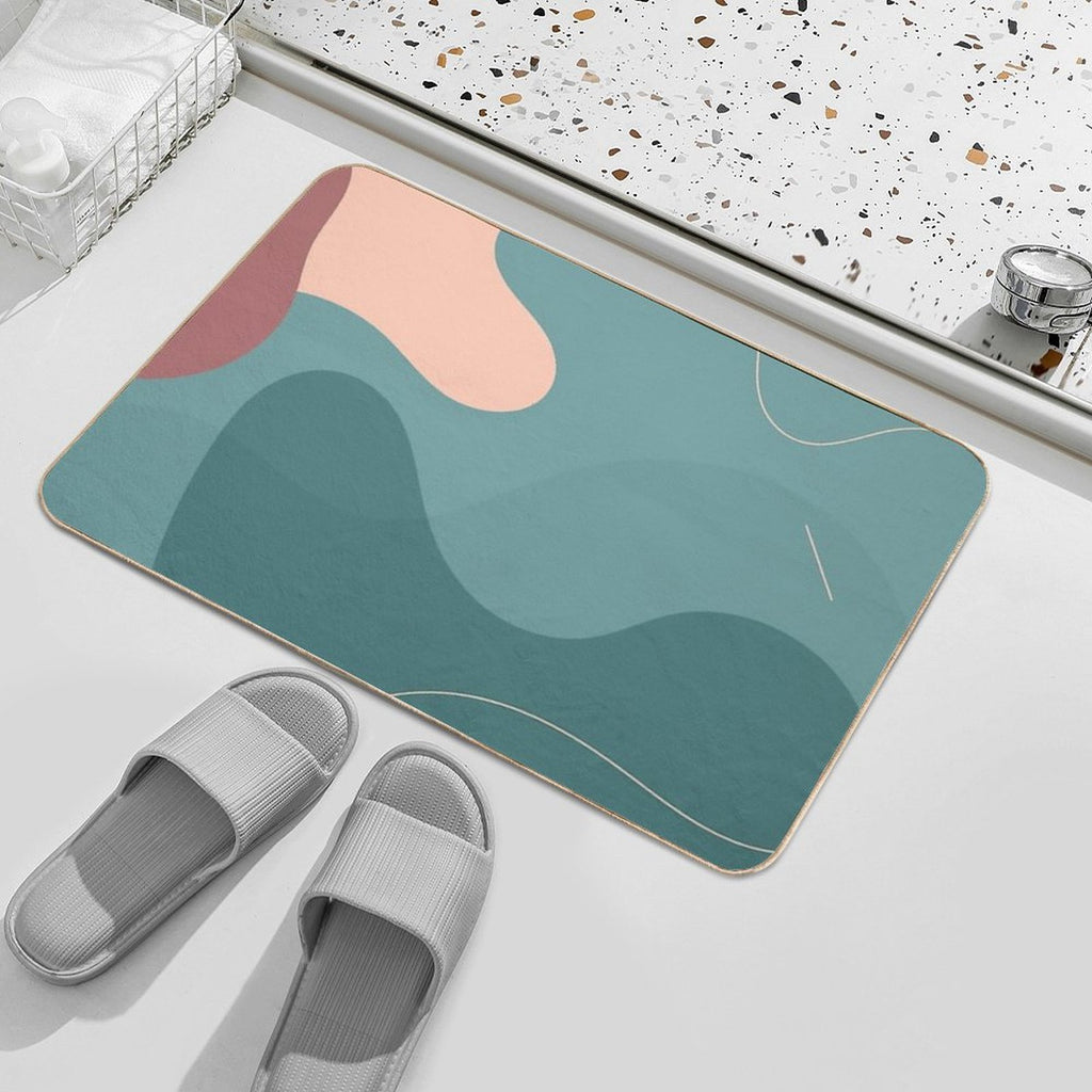 Abstract Waves  Toxin-Free Bath Mat
