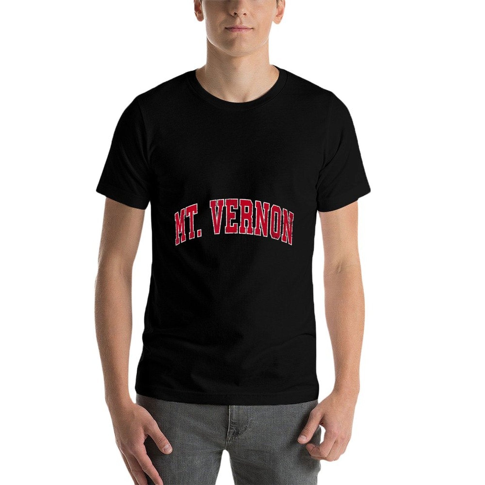 Mt. Vernon Illinois IL Vintage Sports Design Red Design  Soft T-Shirt
