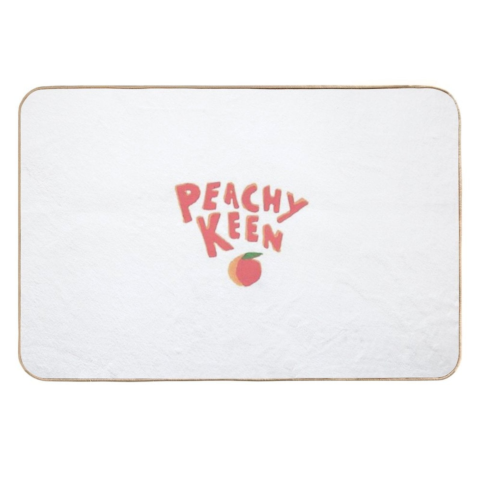 Peachy Keen  Dirt-Trapping Bath Mat