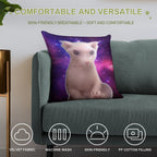 Bingus in Space Soft Luxury Feel Throw Pillow