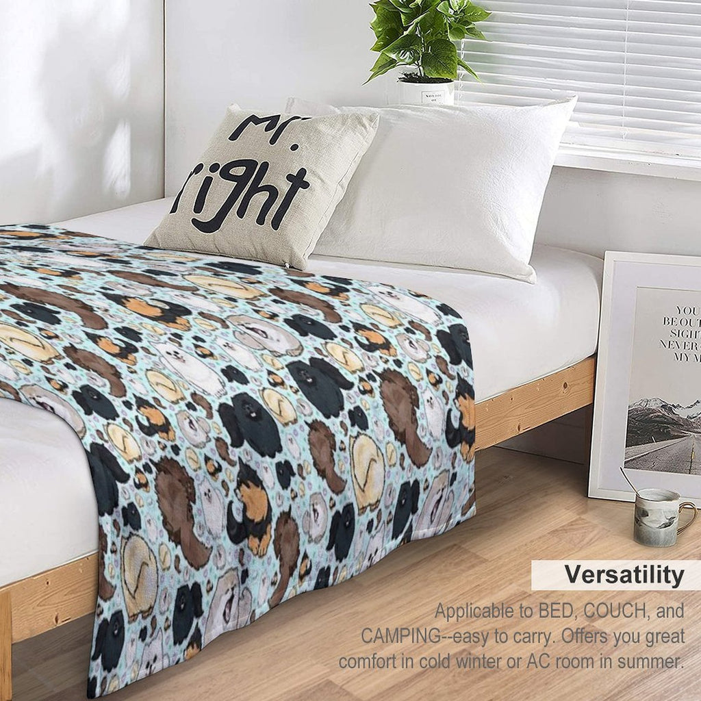 Pomeranians Premium Throw Blanket