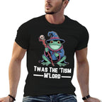 Twas The Tism MLord Wizard Frog Meme Funny Autism  Moisture-wicking T-Shirt