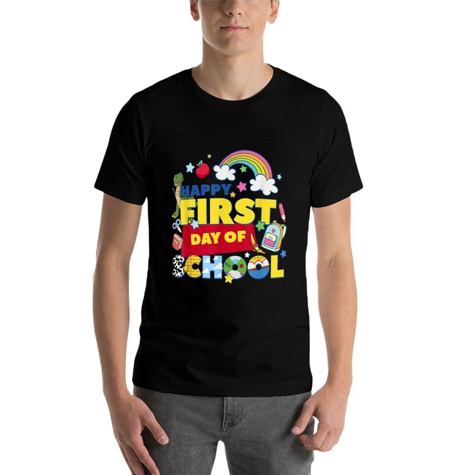 Happy First Day Of School Trendy Back To School  Soft T-Shirt