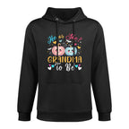 Halloween Gender Reveal He Or She Grandma To Be Pumpkin Medium-Weight Fabric Hoodie