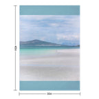 Clachan Sands Serene Scene North Uist Outer Hebrides Wrinkle-free Throw Blanket