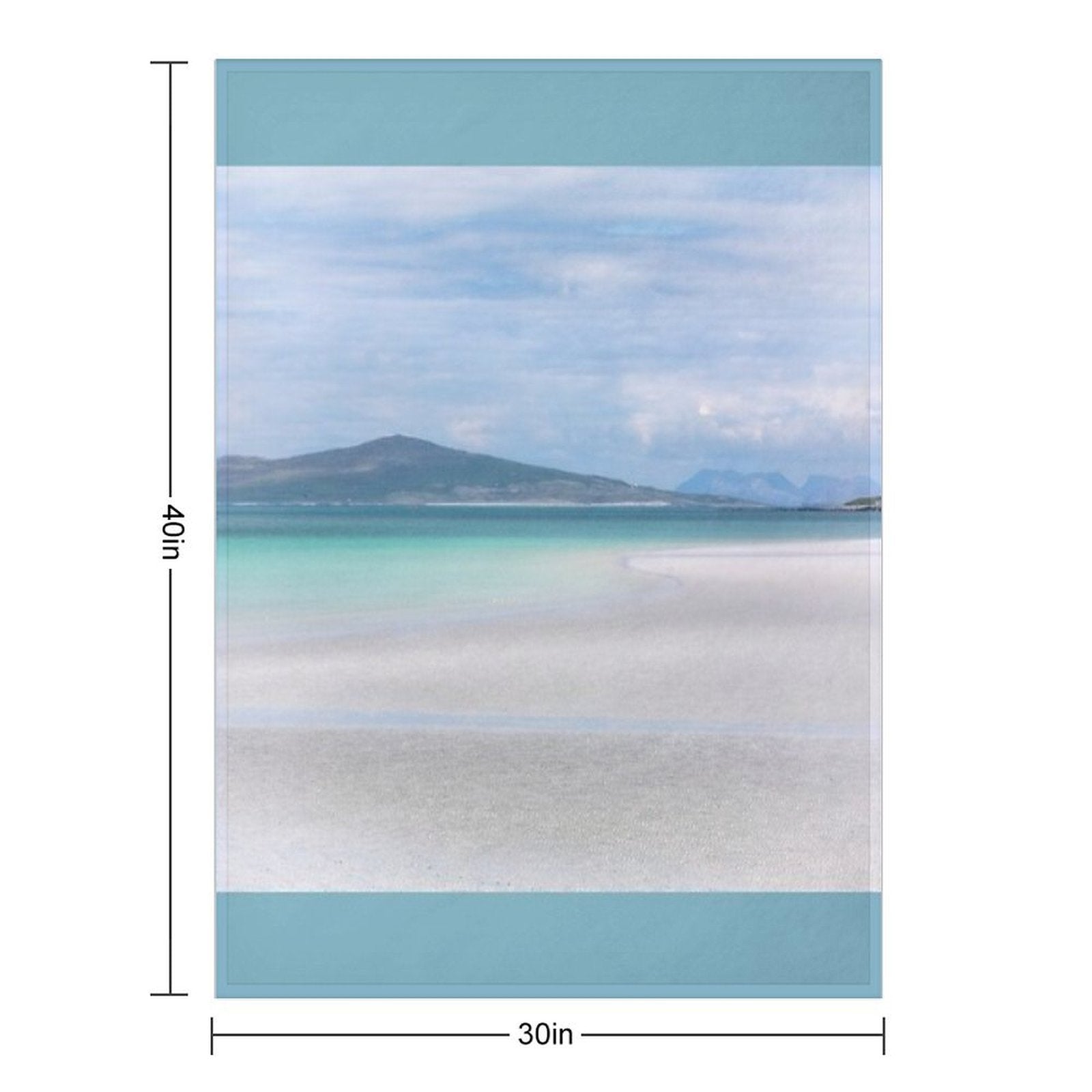 Clachan Sands Serene Scene North Uist Outer Hebrides Wrinkle-free Throw Blanket