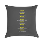 Hyrox Fitness Race Soft High-Density Material Throw Pillow