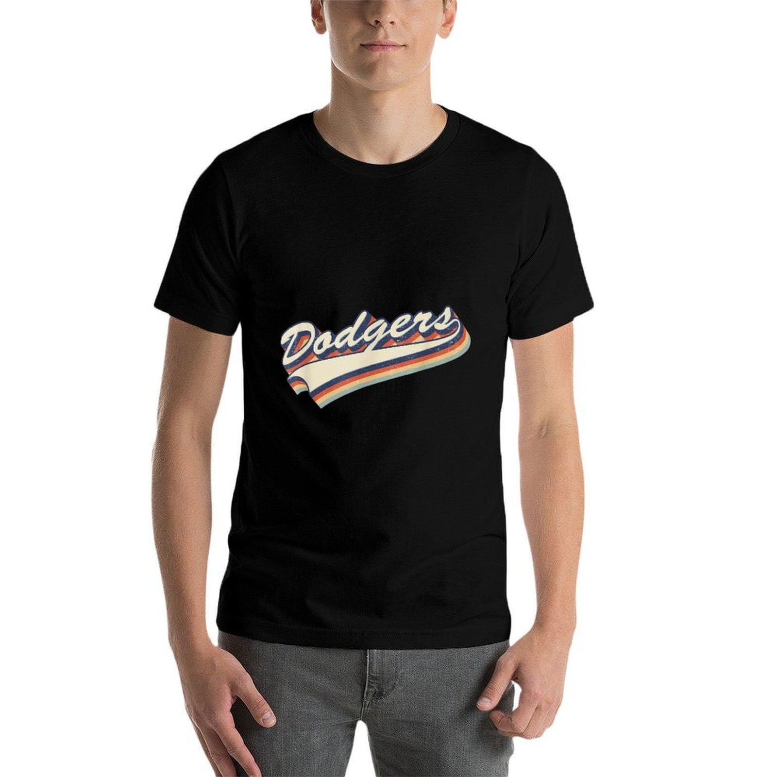 Vintage Dodgers Name Retro Style 70s 80s 90s Gift Men Women  Oversized Silhouette T-Shirt