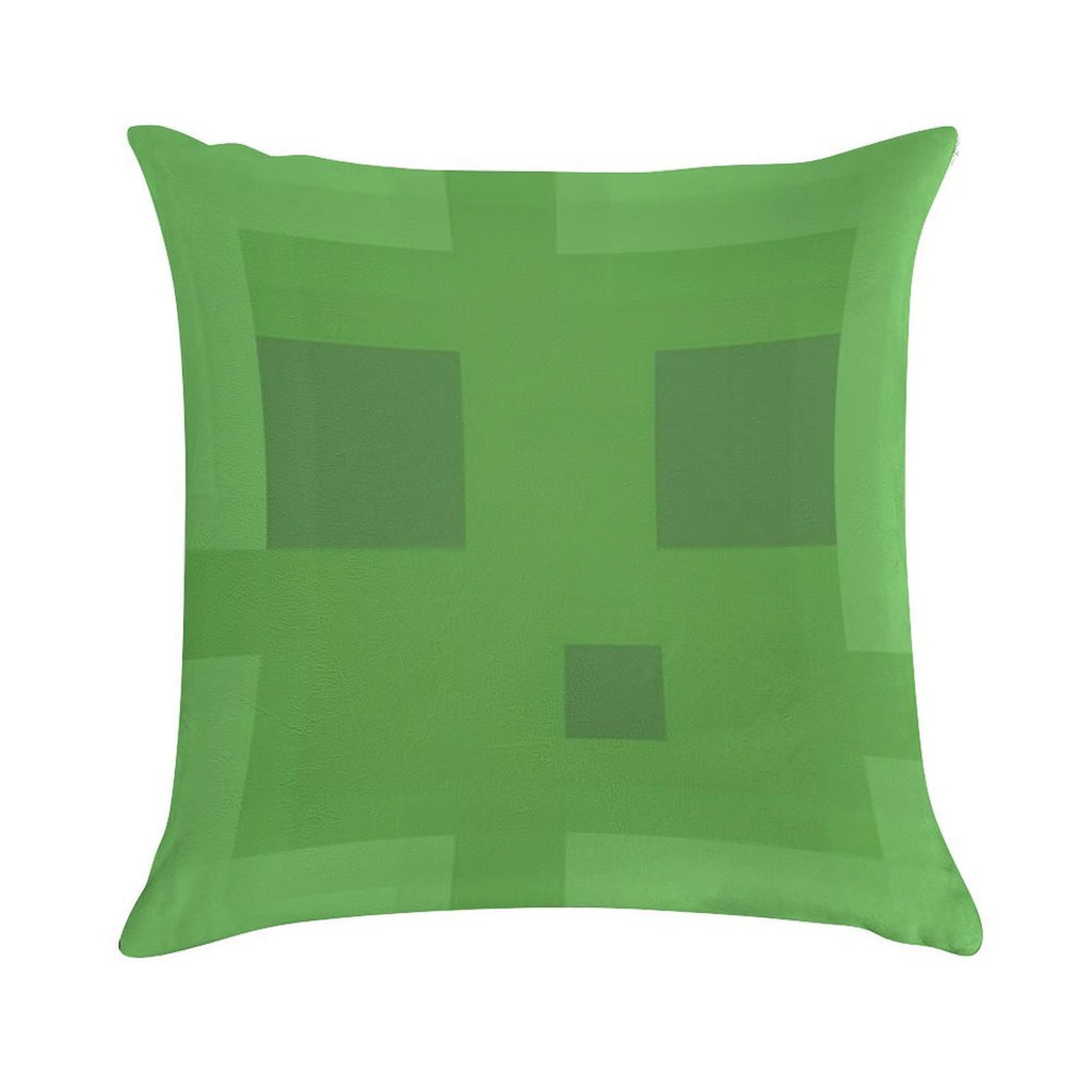 Minecraft Slime Head Soft Warmth Comfort Throw Pillow