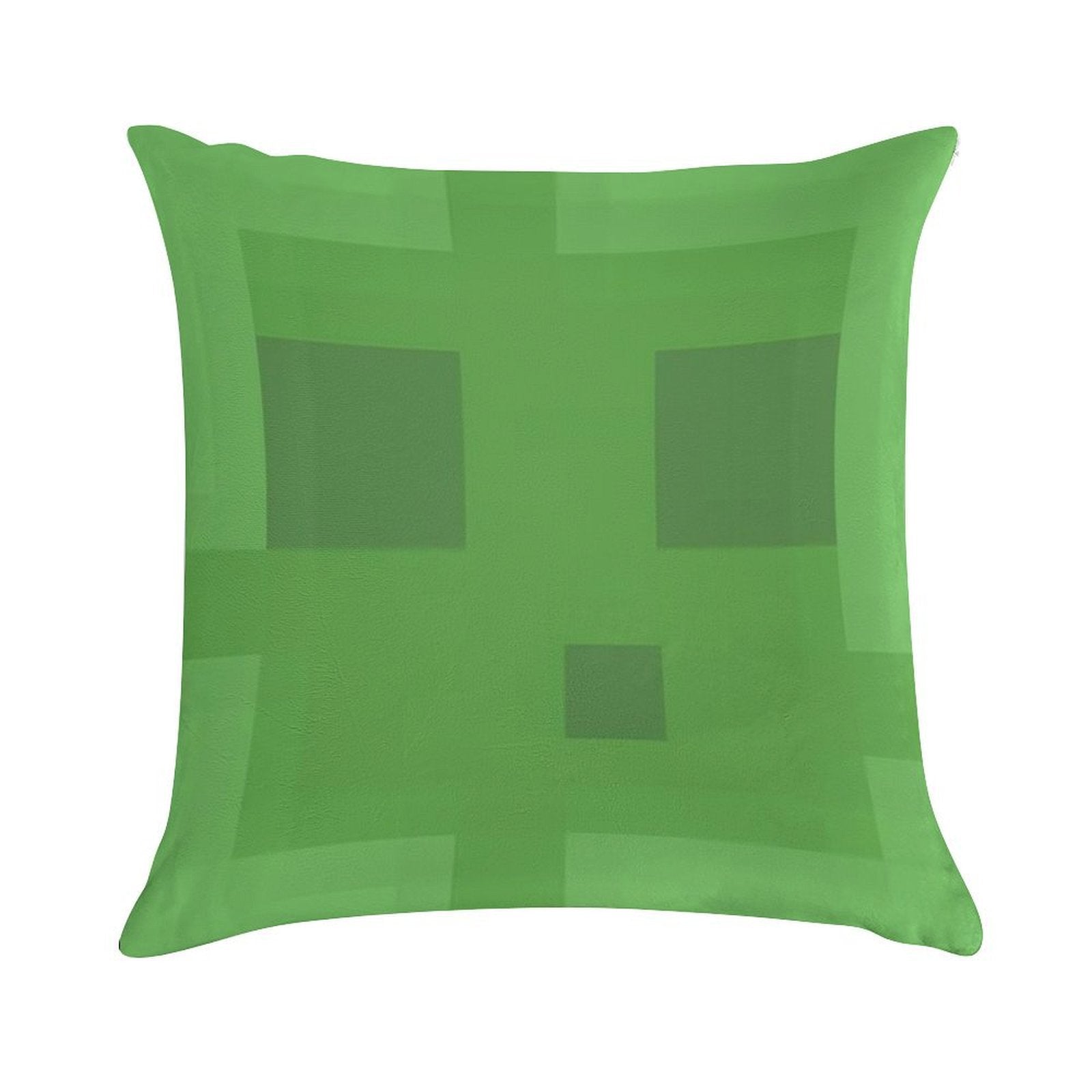 Minecraft Slime Head Soft Warmth Comfort Throw Pillow