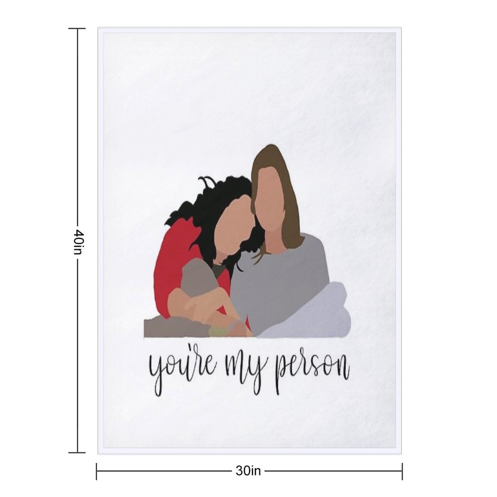 You're My Person Lightweight Throw Blanket