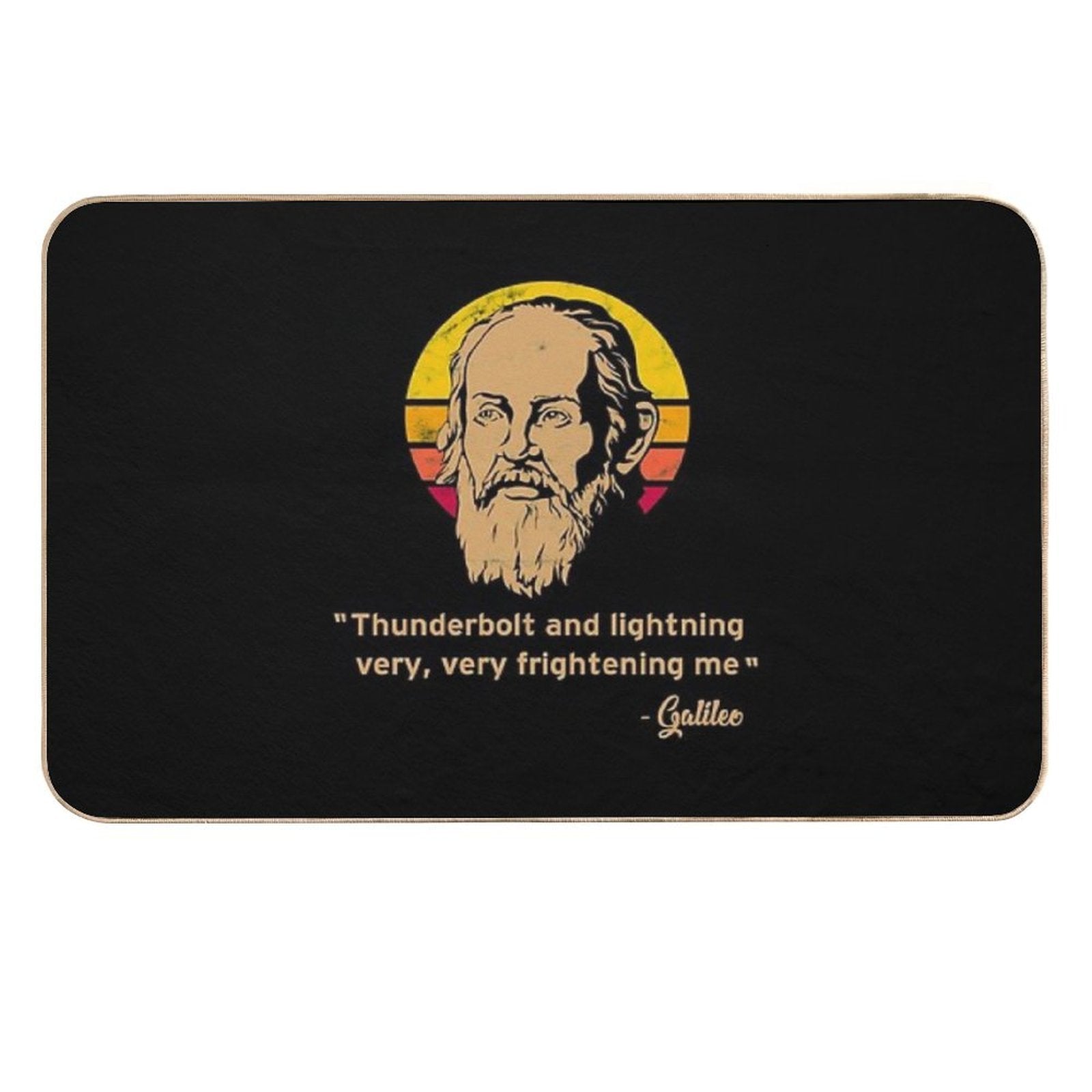 Thunderbolt And Lightning Galileo Vintage Retro  Versatile Bath Mat