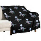 The Stray Game Logo in Holographic Iridescent Rainbow Anti-pilling Throw Blanket