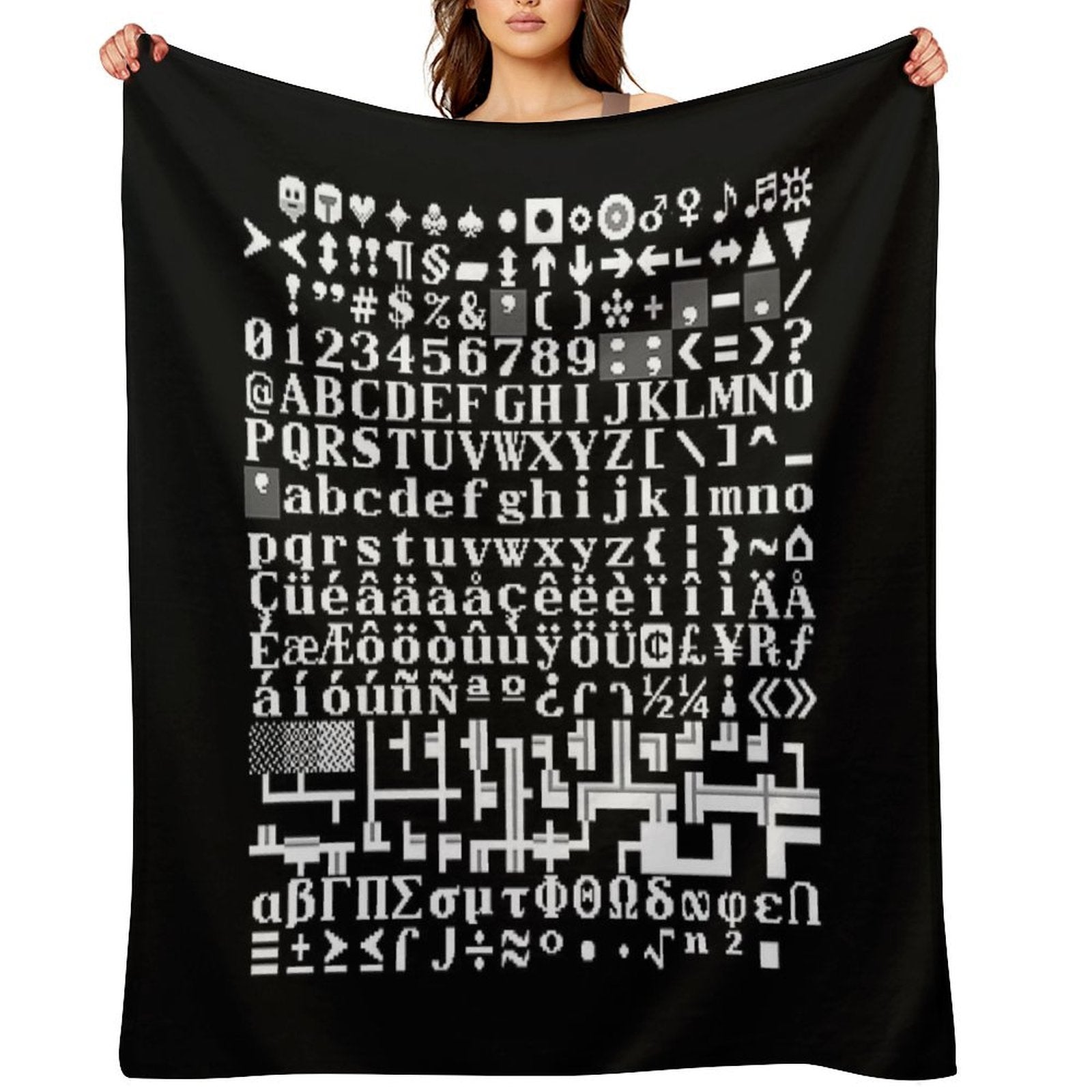 Dwarf Fortress Tile Set FnordSet Multi-functional Throw Blanket