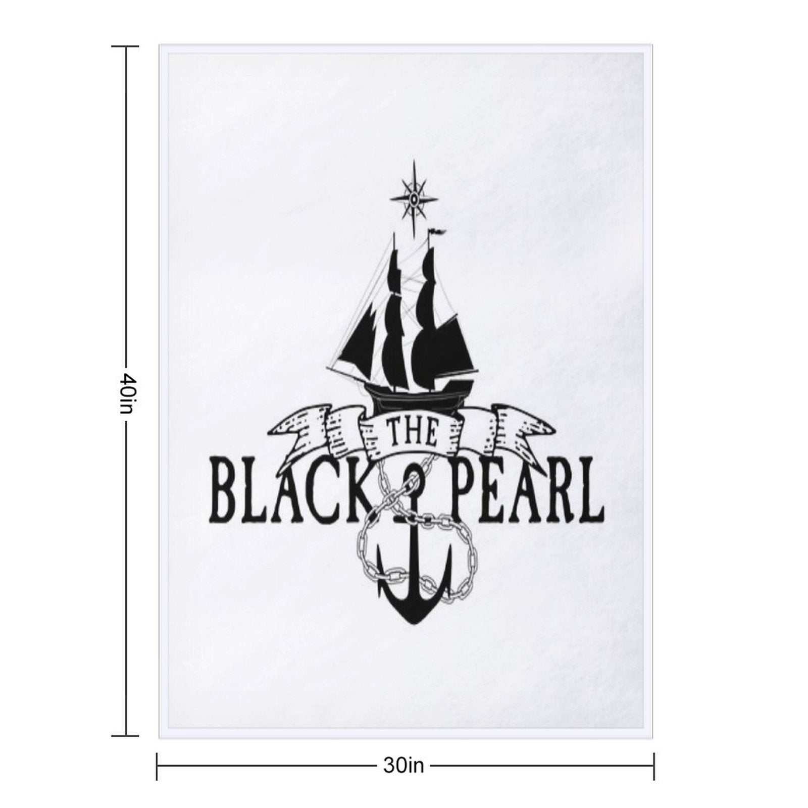 Black Pearl - Pirate Sailing Ship Durable Throw Blanket