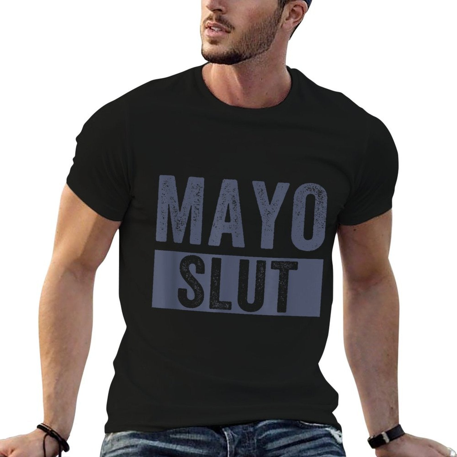 Mayo Slut Mayo Lover Funny Mayonnaise Humor  Durable T-Shirt