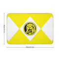 MMPR Yellow Ranger With Coin  Easy To Clean Bath Mat