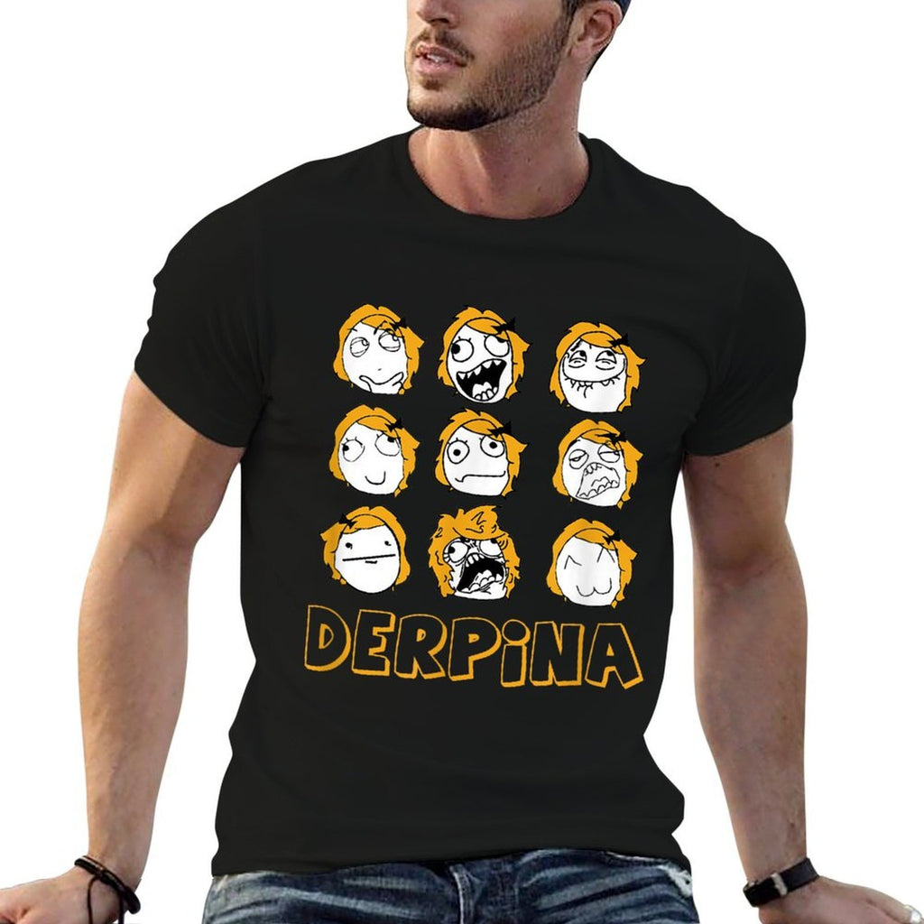 Derpina Meme Rage Comics Derpette  Wrinkle-resistant T-Shirt